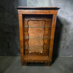 Biedermeier nyitott üvegpolcos tároló
